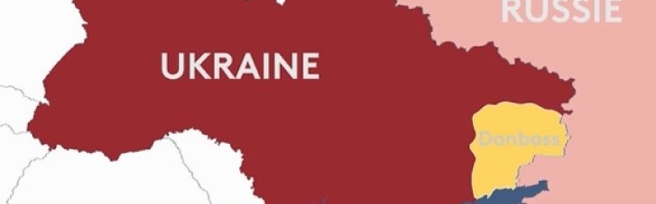 У Франції державний телеканал позначив на мапі окупований Крим "російським"