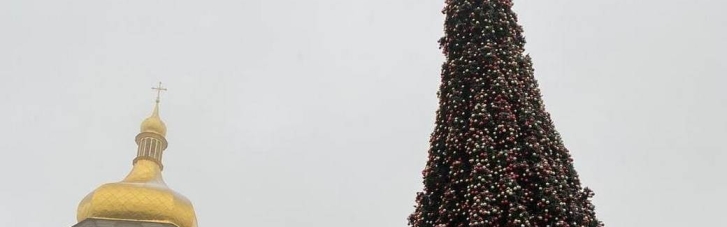 В Киеве уже украсили главную новогоднюю елку страны (ФОТО)