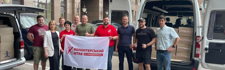 Волонтерский штаб "Украинская команда" отправил 1,7 т продуктов с длительным сроком хранения пострадавшим от российской агрессии