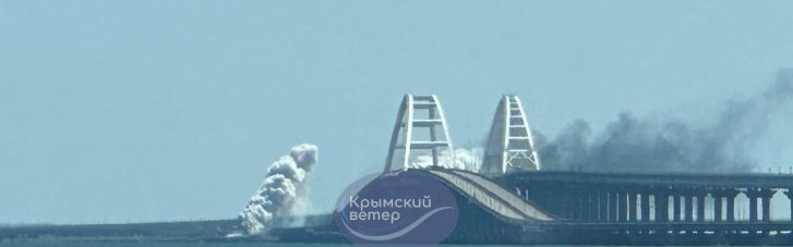 Керчинський міст: Знову лунають вибухи (ВІДЕО)