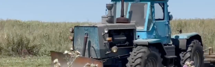 Фермер в Харьковской области оборудовал себе трактор для разминирования полей