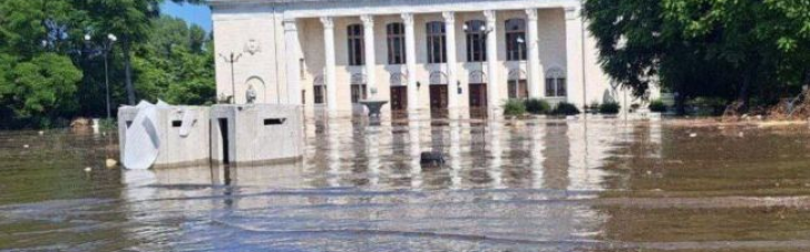 Злочин екоциду: Центр окупованої росіянами Нової Каховки опинився під водою (ВІДЕО)