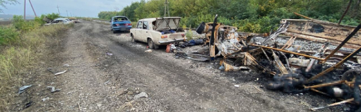 Новий злочин: росіяни на Харківщині розстріляли цивільну автоколону з дітьми, 20 загиблих (ФОТО)