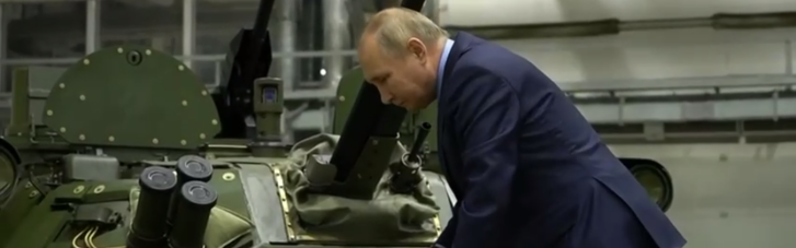 Путін у костюмі помацав танк: Соловйов поділився відео