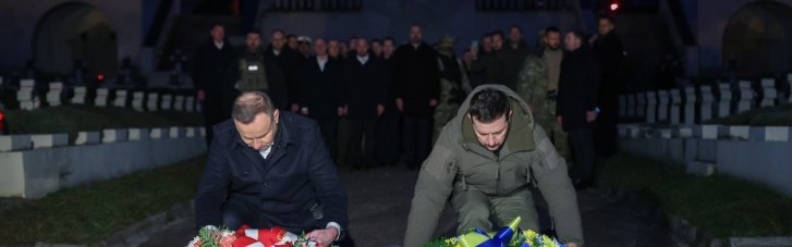 У Львові Зеленський і Дуда вшанували польських військових на Меморіалі орлят (ФОТО)