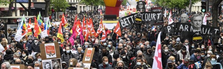 Во Франции на первомайской демонстрации произошли столкновения, есть задержанные