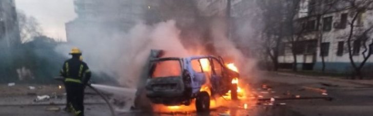 В оккупированном Мелитополе подорвали автомобиль с коллаборантами (ФОТО, ВИДЕО)