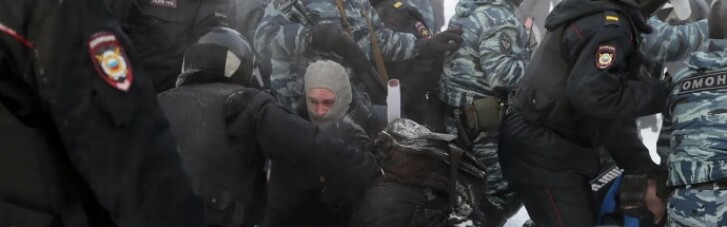 В России задержали рекордное количество протестующих за последние 10 лет