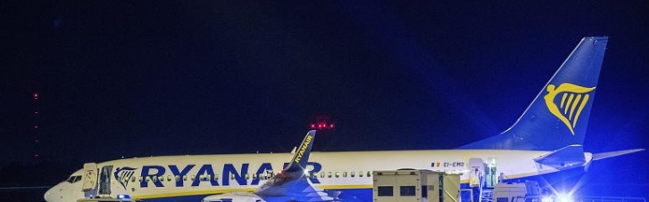 В Германии посадили "заминированный" самолет Ryanair. В отличие от Беларуси это не использовали для политических расправ