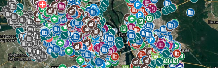 В Киеве обновили карту города с адресами подземных хранилищ