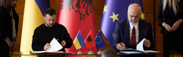 Зеленский в Албании подписал договор о дружбе и сотрудничестве (ФОТО)