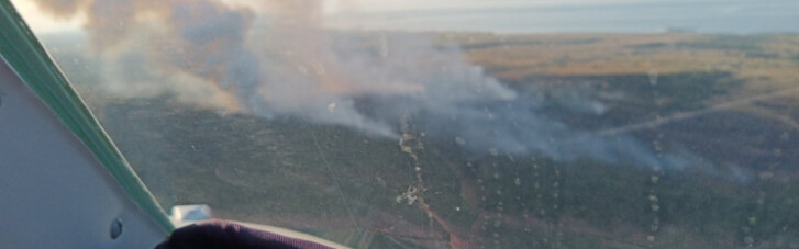 ГСЧС отчиталась о борьбе с пожаром на полигоне в Херсонской области (ВИДЕО)