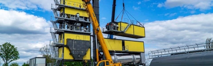 На Дніпропетровщині монтують асфальтобетонний завод для найамбітнішого проєкту "Великого будівництва"