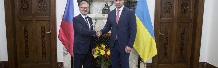 Кличко встретился с премьером Чехии Фиалой: обсудили дальнейшую поддержку Украины