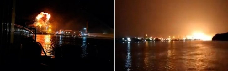Румунські ЗМІ показали відео російської атаки порту на Одещині