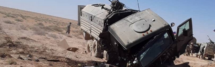 У Сирії від вибуху злетів у повітря російський військовий автомобіль: загинув підполковник