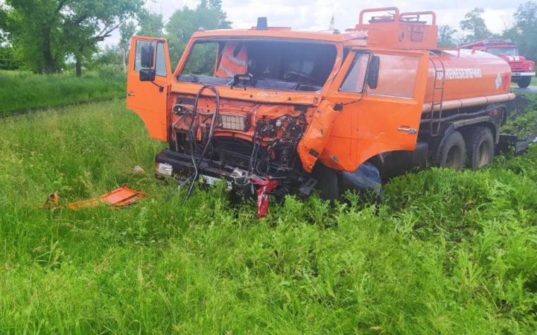 Вантажівки зіткнулися неподалік села Первомайське