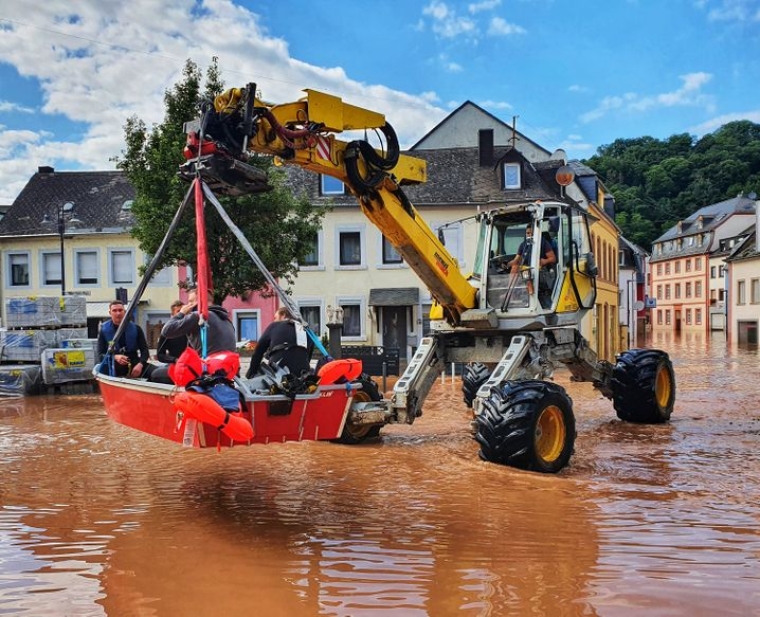 Спасательные работы в Трире (Рейнланд-Пфальц)/dpa