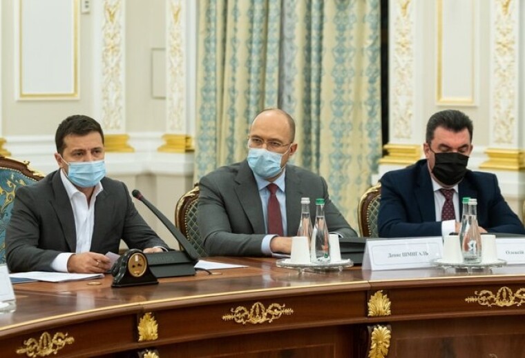 Президент Украины Владимир Зеленский на заседании Нацсовета по вопросам антикоррупционной политики