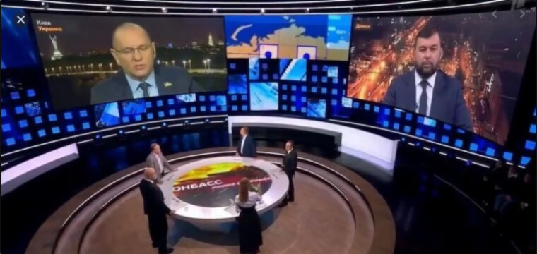 Евгений Шевченко в эфире российской пропогандистской программы "Большая игра"