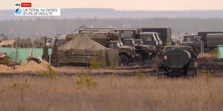 Військовий табір Росії біля кордону з Україною/скріншот