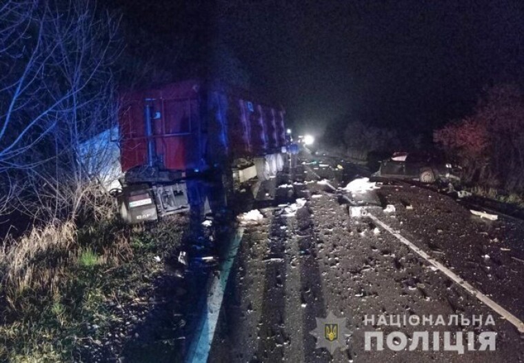 Місце аварії в Полтавській області