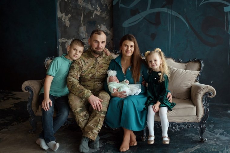 фото ветерана Ігор Кумечко з родиною