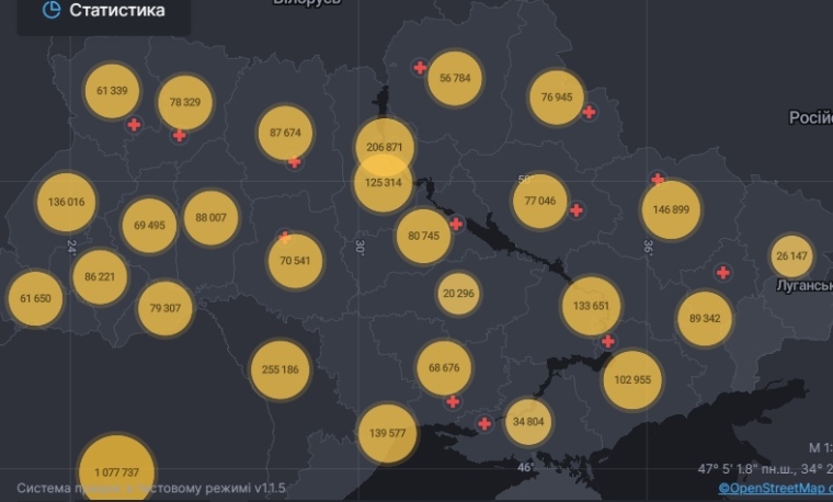Коронавирус в Украине, данные на 1 июня (без ОРДЛО и АР Крым)