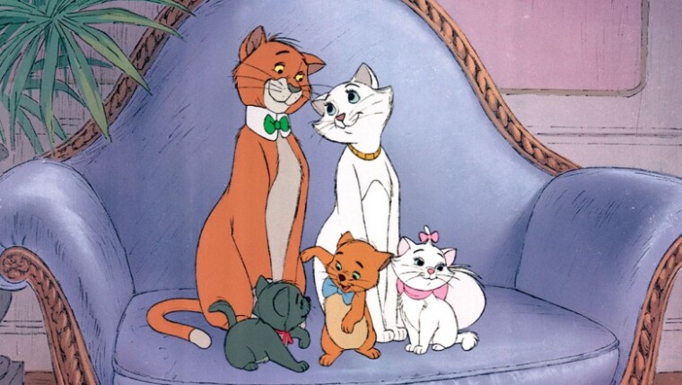 "Коты-аристократы" — типичный геппиенд и семейная идиллия от Disney (1970)