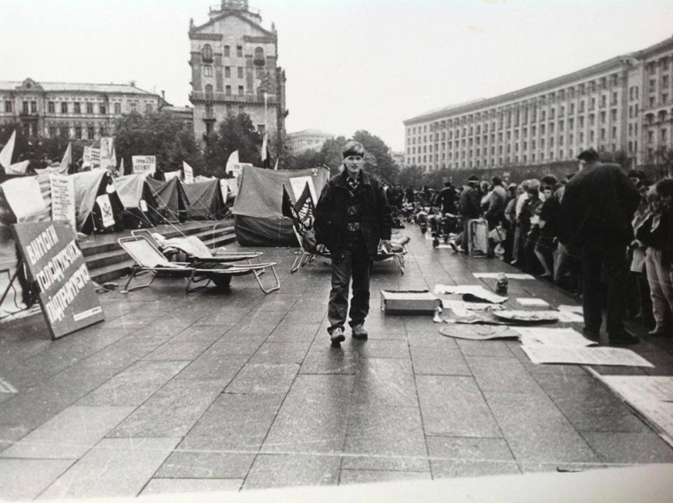 Павел Розенко во время Революции на граните, 1990 год/facebook.com/rozenko.pavlo