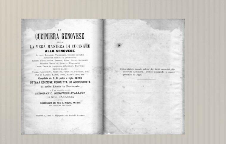 Так выглядела страничка La Cuciniera Genovese с рецептом соуса песто / st.oede.by