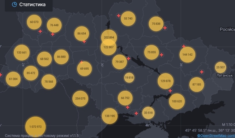 Коронавирус в Украине, данные на 19 мая