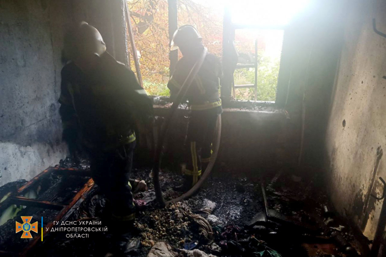 Пожар произошел на улице Ушакова