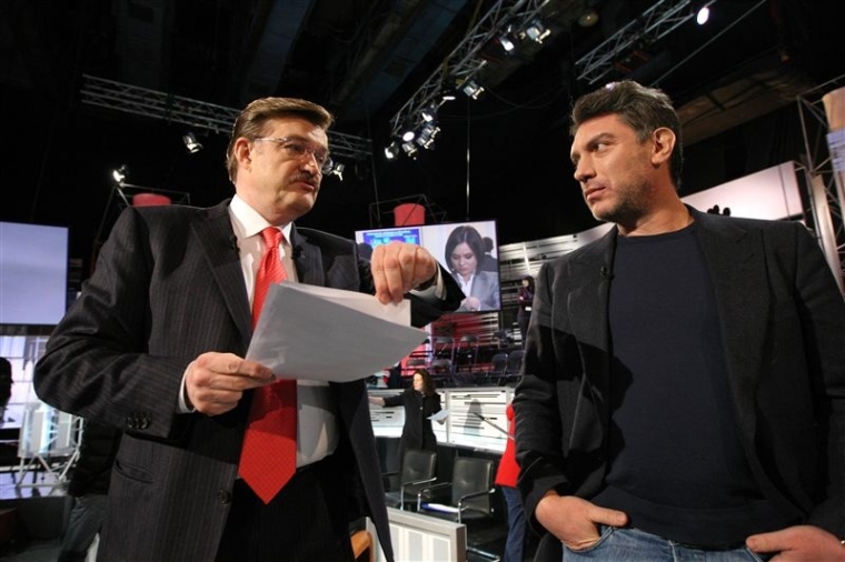 Борис Немцов на ток-шоу "Большая политика с Евгением Киселевым",