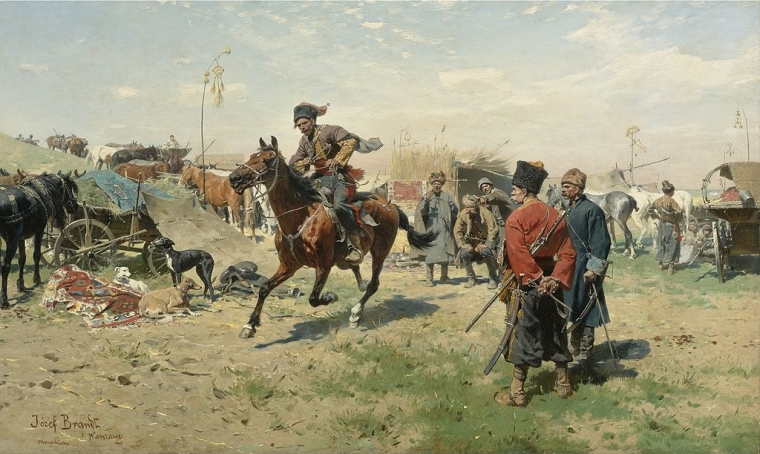 "Запорожці". Автор — Юзеф Брандт (польськ. Józef Brandt), 1893 рік