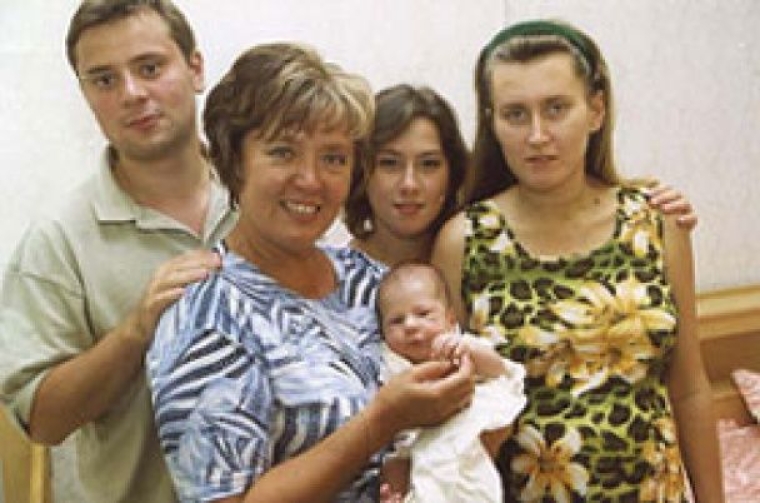 Наталья Витренко с семьей