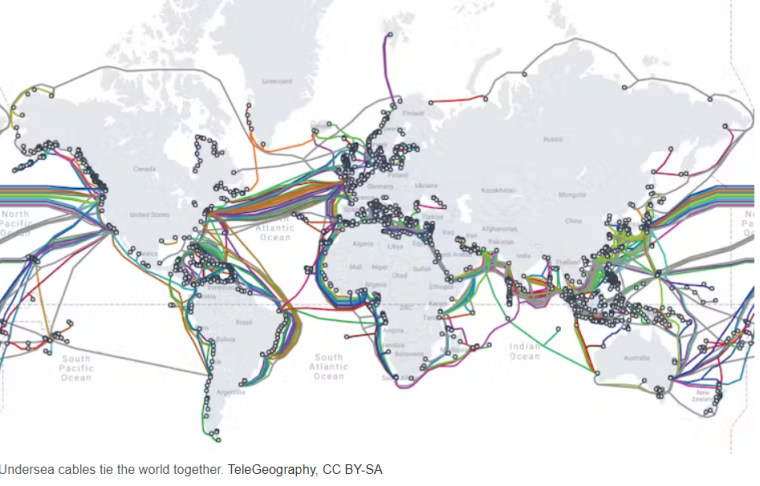 Подводные кабели в мире