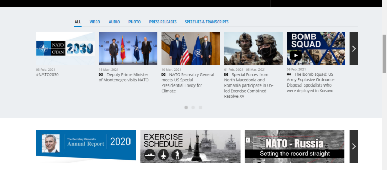 Чи не повністю україномовна версія сайту НАТО/nato.int