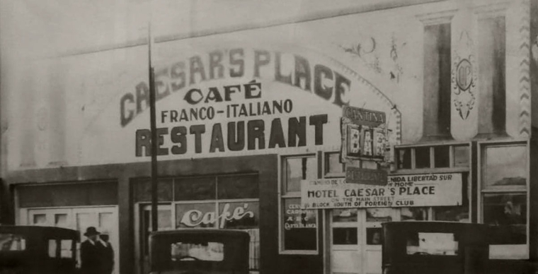 Ресторан Caesar's Place в 30-е годы ХХ века