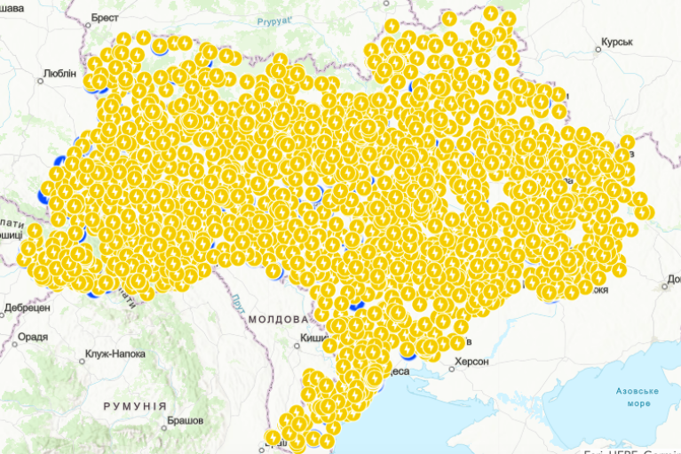 В Украине оновили карту Пунктов несокрушимости
