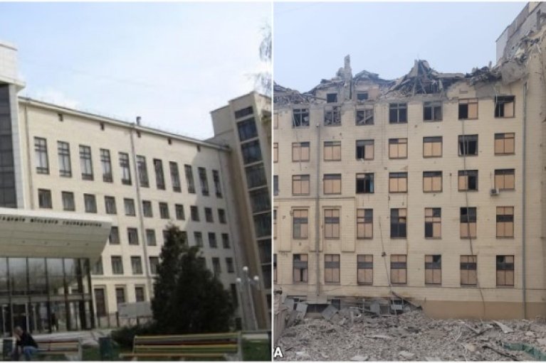 Ранковий обстріл Харкова: ракета поруйнувала університет, 5 людей поранені (ФОТО)