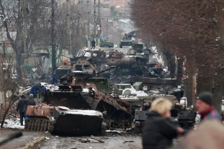 У Росії вшанували пам'ять загиблих окупантів, які влаштували терор у Бучі
