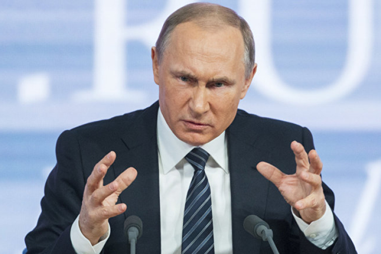 Очередной бред диктатора: Путин заявил, что Россия борется за свои национальные интересы "мирными средствами"