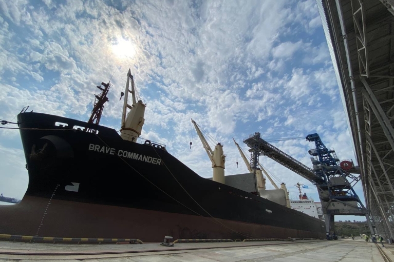 У порту "Південний" готують до відправки до Ефіопії вантаж пшениці