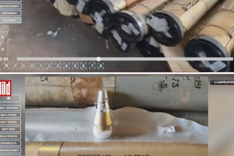 Міноборони Росії показало відео з іранськими ракетами для "Градів"