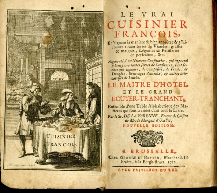 Так выглядело брюссельское издание "Le Cuisinier François", увидевшее свет еще при жизни "короля-солнце" Людовика  XIV