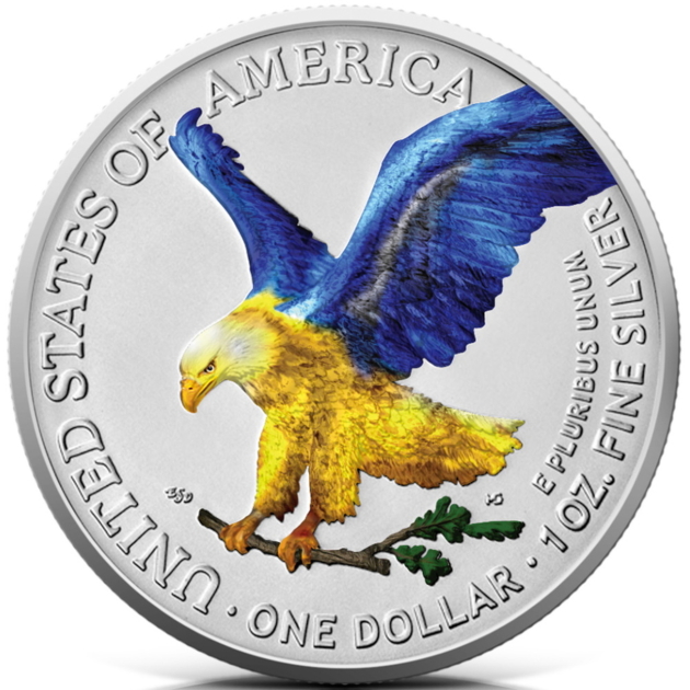 На аверсе обеих монет изображен американский орел.