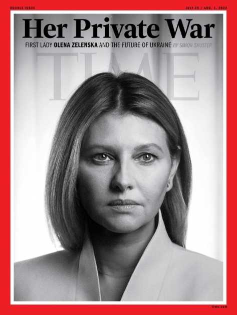Елена Зеленская на обложке журнала "Time"