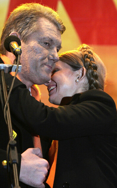 Віктор Ющенко і Юлія Тимошенко, Помаранчева революція, 2004 р