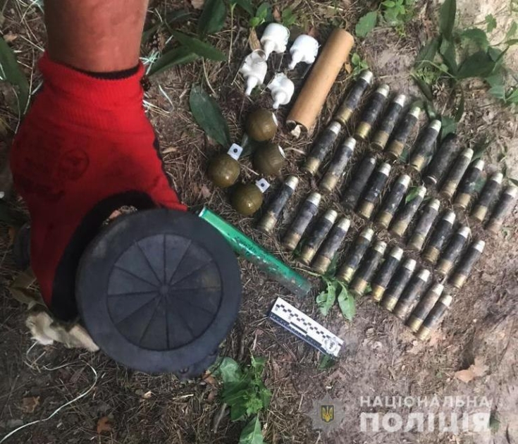 Оружие российских военных на Киевщине